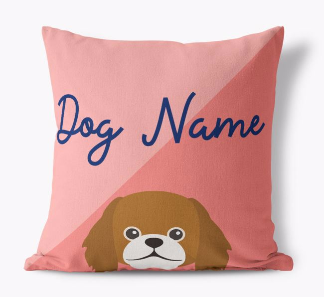 Peeking Name: Personalised {breedFullName} Cushion